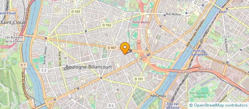 localisation de l'entreprise LES PRODUCTIONS ROHE à BOULOGNE-BILLANCOURT