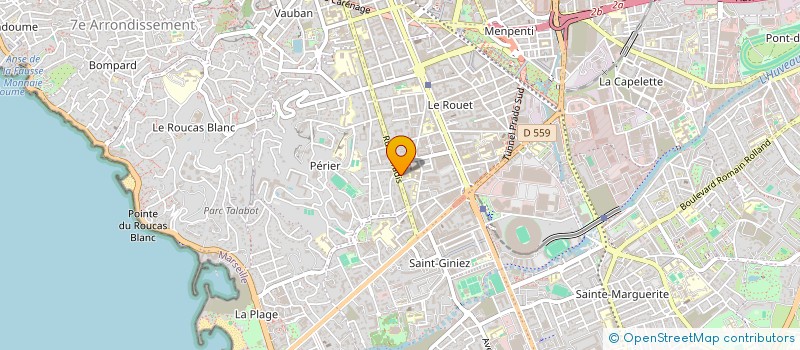 localisation de l'entreprise LES PRODUCTIONS VITICOLES PROVENCALES à MARSEILLE