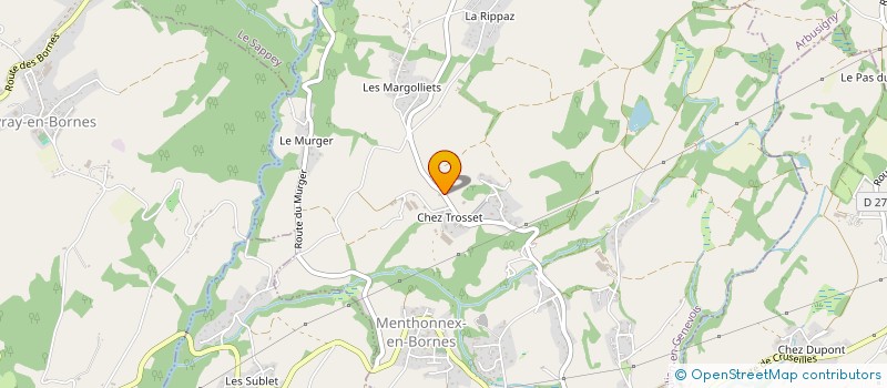 localisation de l'entreprise LES PRODUITS DE MA GRAND-MERE à MENTHONNEX-EN-BORNES