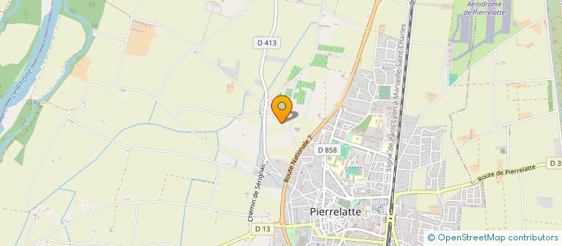 localisation de l'entreprise LES PRODUITS DE MANON  PIERRELATTE