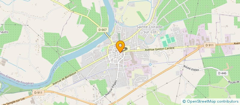 localisation de l'entreprise LES PRODUITS DU BLED à SAINTE-LIVRADE-SUR-LOT