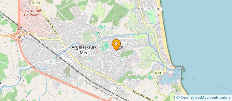localisation de l'entreprise LES PRODUITS DU SUD à ARGELES-SUR-MER
