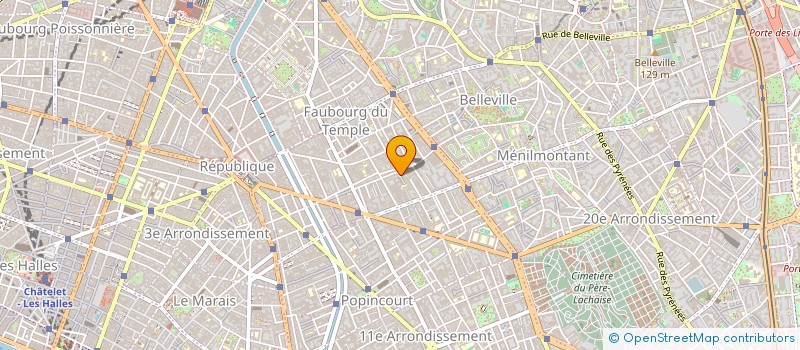 localisation de l'entreprise LES PRODUITS FRAIS  PARIS