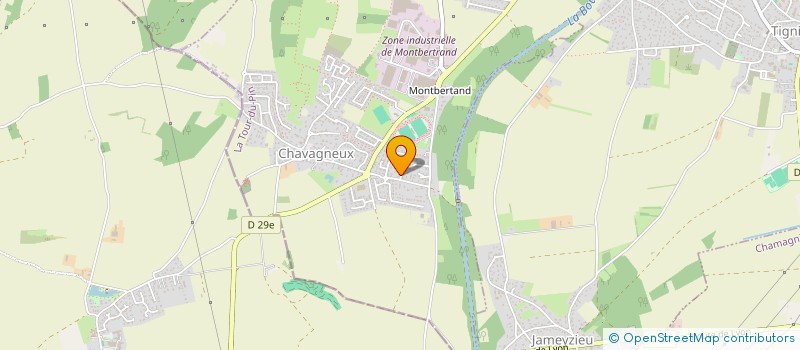 localisation de l'entreprise LES PRODUITS MIMIS  CHARVIEU-CHAVAGNEUX