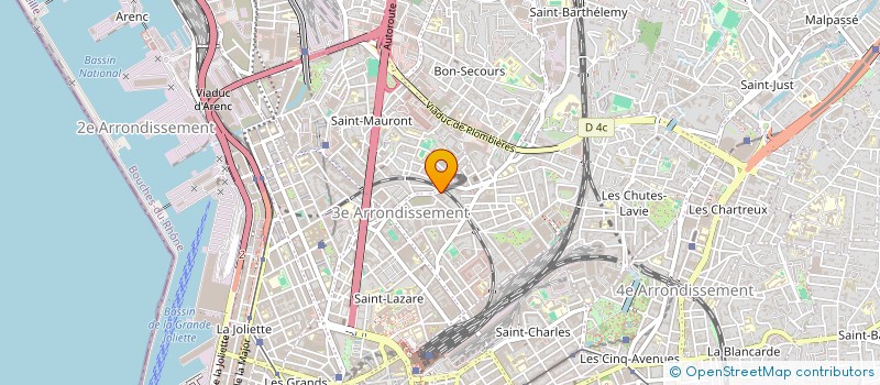 localisation de l'entreprise LES PROFESSIONELS DU BATIMENT à MARSEILLE