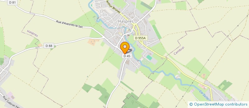 localisation de l'entreprise LES PROFESSIONNELS DE CAMBRAI  HASPRES