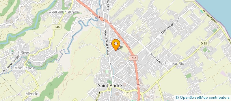localisation de l'entreprise LES PROFESSIONNELS DE L'AUTOMOBILE à SAINT-ANDRE