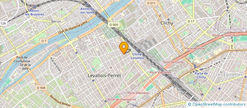 localisation de l'entreprise LES PROFESSIONNELS DE L'HABITAT FRANCAIS à LEVALLOIS-PERRET
