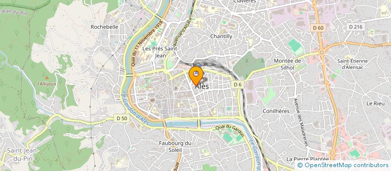 localisation de l'entreprise LES PROFESSIONNELS DE LA FORME  ALES