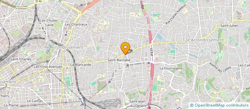 localisation de l'entreprise LES PROFESSIONNELS DE LA MENUISERIE DU BATIMENT à MARSEILLE