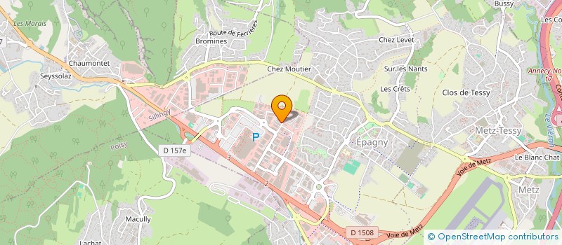 localisation de l'entreprise LES PROFESSIONNELS DE LA RENOVATION  EPAGNY METZ-TESSY