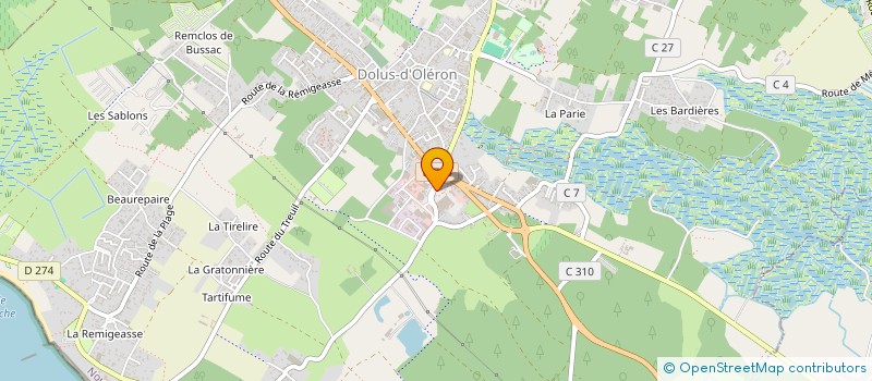 localisation de l'entreprise LES PROFESSIONNELS DE SANTE DOLUSIENS  DOLUS-D'OLERON