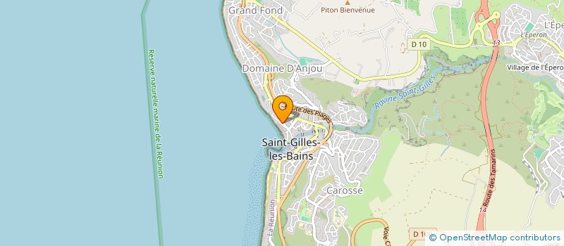 localisation de l'entreprise LES PROFESSIONNELS DES ROCHES NOIRES - SAINT GILLES à SAINT-PAUL