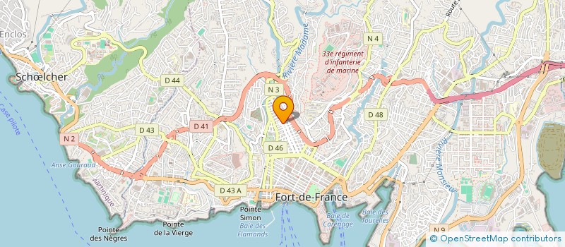 localisation de l'entreprise LES PROFESSIONNELS DU BATIMENT à FORT-DE-FRANCE