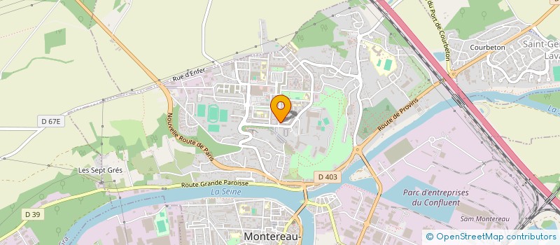 localisation de l'entreprise LES PROFESSIONNELS DU METRE ET DES ETUDE à MONTEREAU-FAULT-YONNE