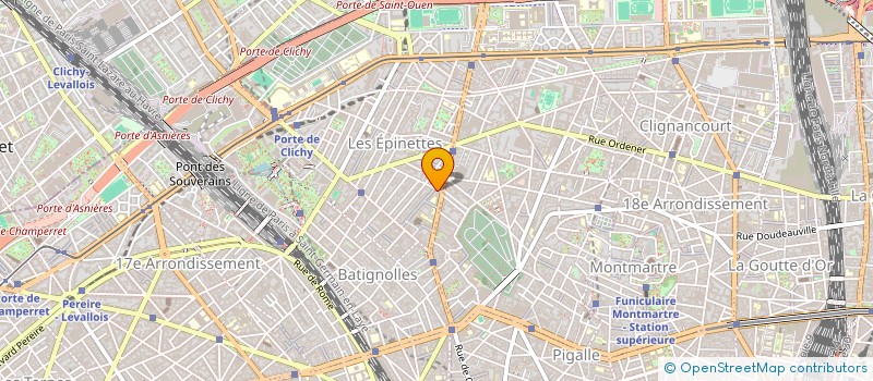 localisation de l'entreprise LES PROFESSIONNELS SARL  PARIS