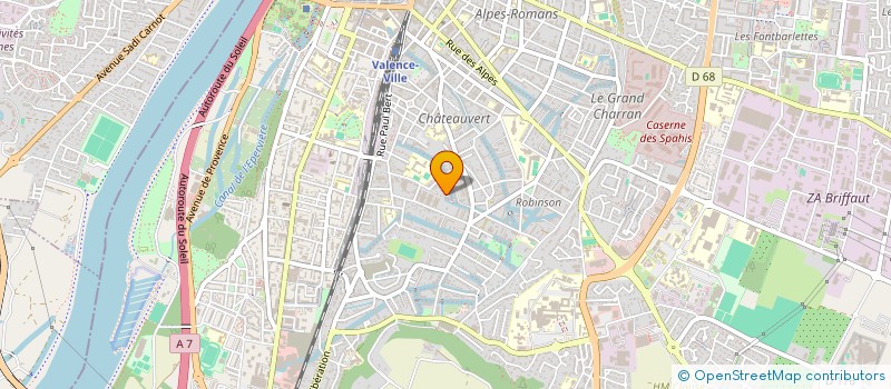 localisation de l'entreprise LES PROJECTEURS à VALENCE