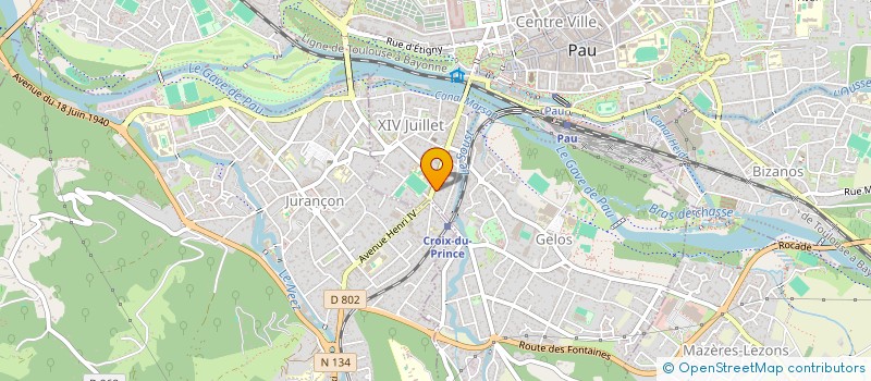 localisation de l'entreprise LES PROJECTIVERS à PAU
