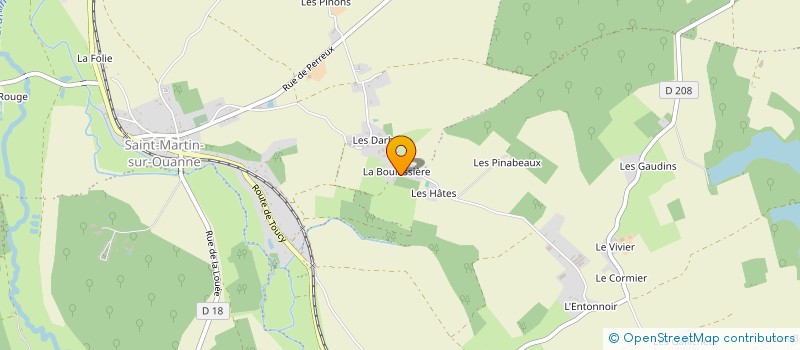 localisation de l'entreprise LES PROJETS COEUR DE SAINT DENIS  CHARNY OREE DE PUISAYE