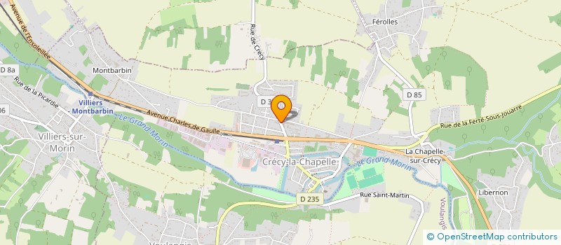 localisation de l'entreprise LES PROJETS DE DEMAIN  CRECY-LA-CHAPELLE