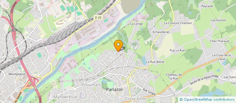 localisation de l'entreprise LES PROMENADES DE LA GRELE à PANAZOL