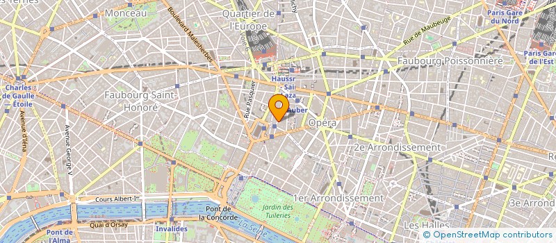 localisation de l'entreprise LES PROMENADES DE LA THALIE à PARIS