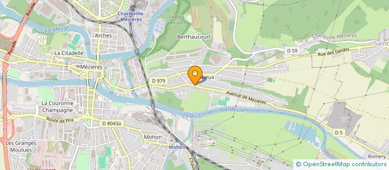 localisation de l'entreprise LES PROMENEURS DU VAL  CHARLEVILLE-MEZIERES