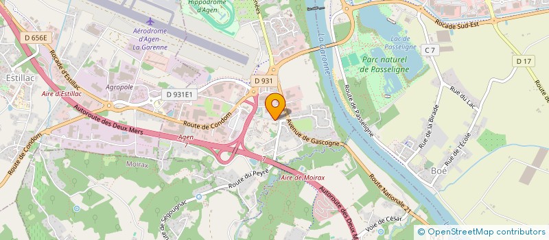 localisation de l'entreprise LES PROMOTEURS à AGEN