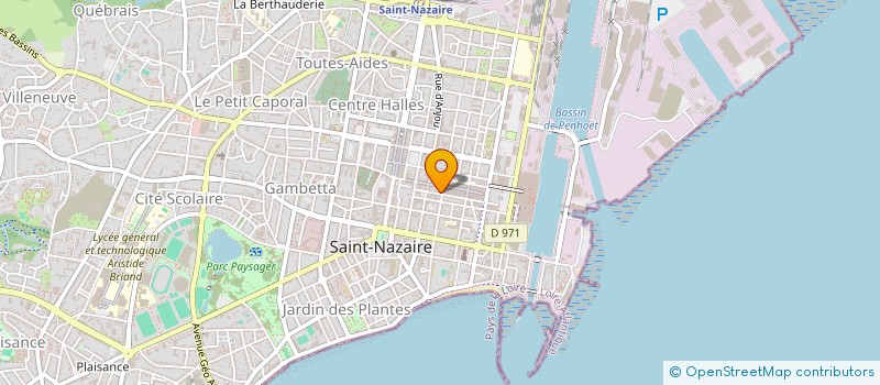 localisation de l'entreprise LES PROMOTEURS DE LA PRESQU'ILE à SAINT-NAZAIRE