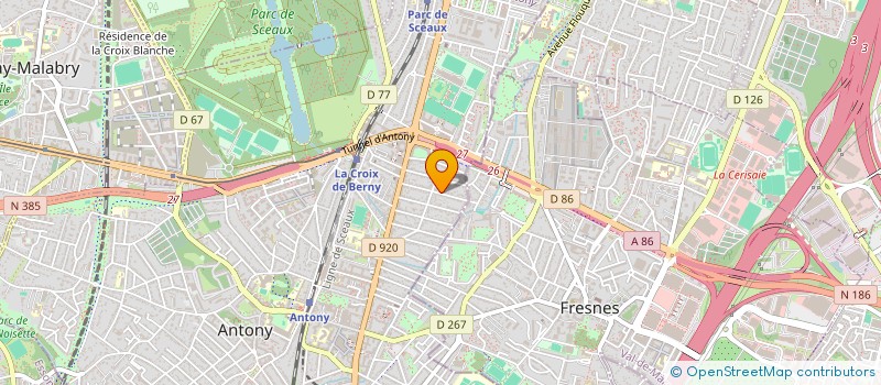 localisation de l'entreprise LES PROMOTIONS ET CONSTRUCTIONS MODERNES à ANTONY