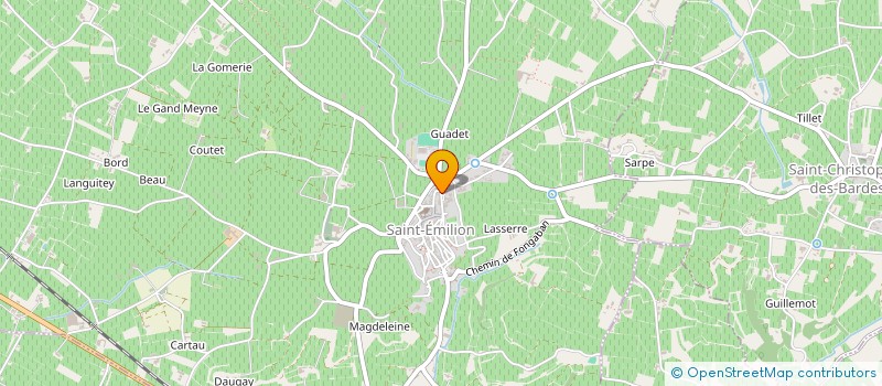 localisation de l'entreprise LES PROPRIETAIRES ASSOCIES  SAINT-EMILION