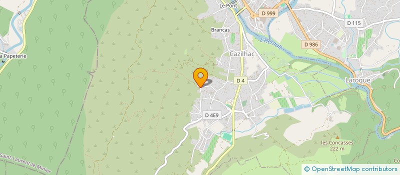 localisation de l'entreprise LES PROS - BATIMENT  CAZILHAC