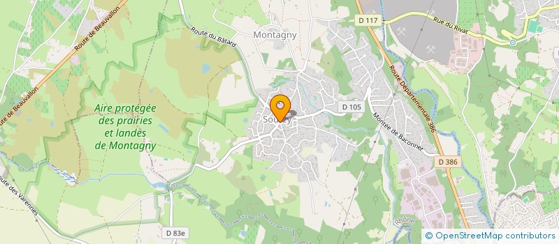 localisation de l'entreprise LES PROS DE MONTAGNY  MONTAGNY