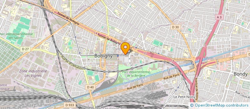 localisation de l'entreprise LES PROS DU NETTOYAGE à BOBIGNY