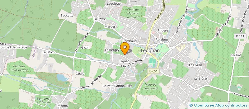 localisation de l'entreprise LES PROS GROUPES  LEOGNAN