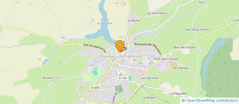 localisation de l'entreprise LES PROSPECTEURS DU TEMPS à BOURBON-L'ARCHAMBAULT