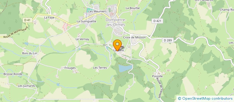 localisation de l'entreprise LES PROTEGES DE WILLIAM - WILL'S ANIMAL SANCTUARY  DOMPIERRE-LES-ORMES