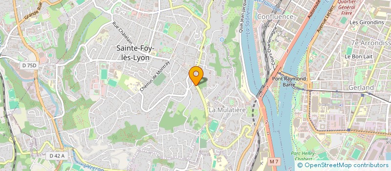 localisation de l'entreprise LES PROTHESISTES ASSOCIES DAVID DOMMANGET  SAINTE-FOY-LES-LYON