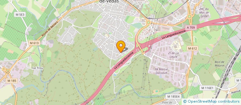 localisation de l'entreprise LES PROUPITS  SAINT-JEAN-DE-VEDAS