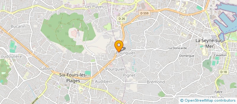 localisation de l'entreprise LES PROVENCALES à SIX-FOURS-LES-PLAGES