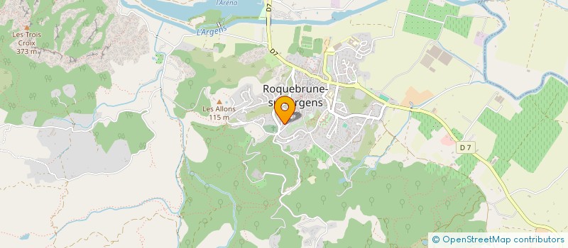 localisation de l'entreprise LES PROVENCELLES 1  ROQUEBRUNE-SUR-ARGENS