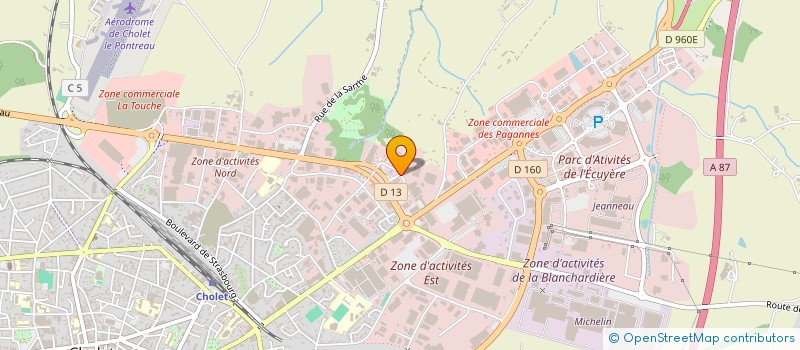 localisation de l'entreprise LES PROVINCIALES à CHOLET