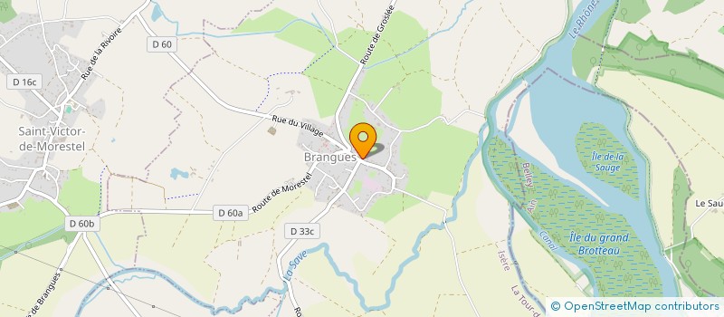 localisation de l'entreprise LES PROVINCIALES à SAINT-VICTOR-DE-MORESTEL