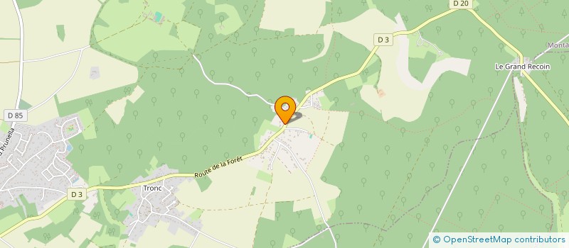 localisation de l'entreprise LES PRUNELLAS  MONTAMISE