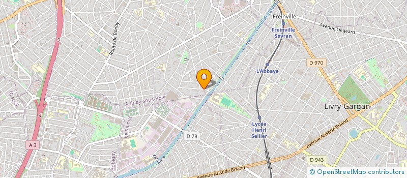 localisation de l'entreprise LES PRUNELLES à AULNAY-SOUS-BOIS