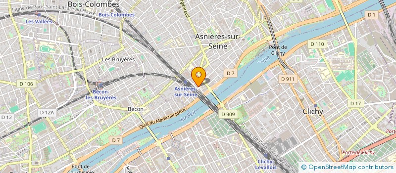 localisation de l'entreprise LES PRUNELLES DE YAELLE  ASNIERES-SUR-SEINE