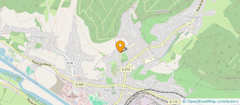 localisation de l'entreprise LES PRUNELLIERS  NEUVES-MAISONS