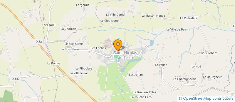 localisation de l'entreprise LES PRUNETTES  SAINT-NICOLAS-DU-TERTRE