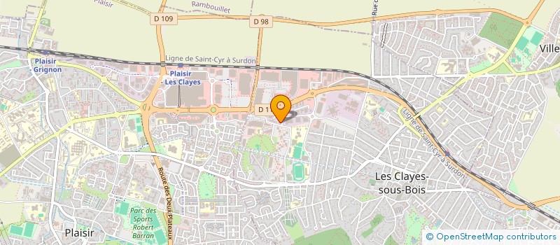 localisation de l'entreprise LES PRUNUS à CLAYES-SOUS-BOIS (LES)