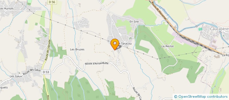 localisation de l'entreprise LES PSY - CAUSENT  VIVIERS-LES-MONTAGNES
